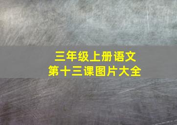 三年级上册语文第十三课图片大全