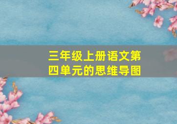 三年级上册语文第四单元的思维导图