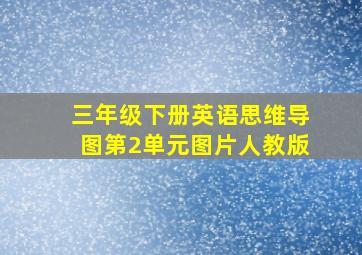 三年级下册英语思维导图第2单元图片人教版