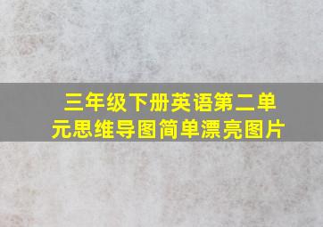 三年级下册英语第二单元思维导图简单漂亮图片