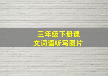 三年级下册课文词语听写图片