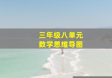 三年级八单元数学思维导图