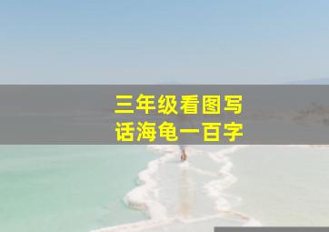 三年级看图写话海龟一百字