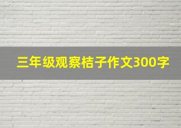 三年级观察桔子作文300字