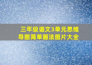 三年级语文3单元思维导图简单画法图片大全