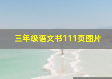 三年级语文书111页图片