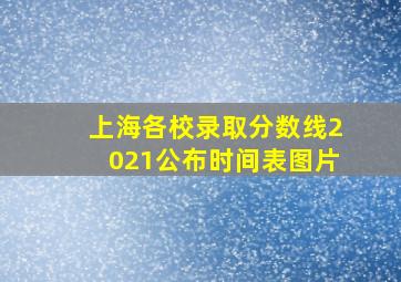 上海各校录取分数线2021公布时间表图片