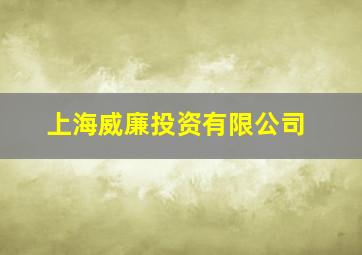 上海威廉投资有限公司