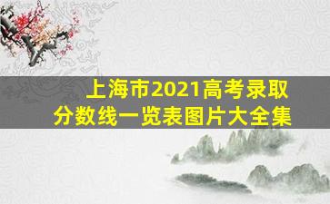 上海市2021高考录取分数线一览表图片大全集