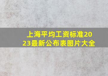 上海平均工资标准2023最新公布表图片大全