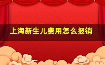 上海新生儿费用怎么报销