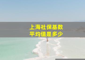 上海社保基数平均值是多少