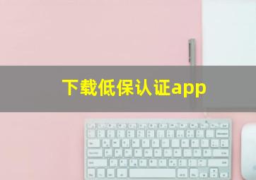 下载低保认证app