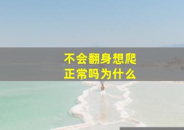 不会翻身想爬正常吗为什么