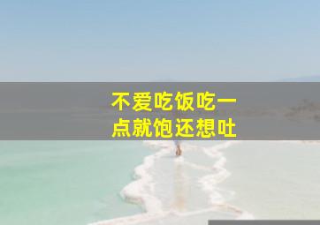 不爱吃饭吃一点就饱还想吐