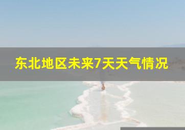 东北地区未来7天天气情况