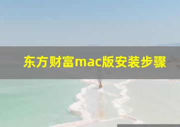 东方财富mac版安装步骤