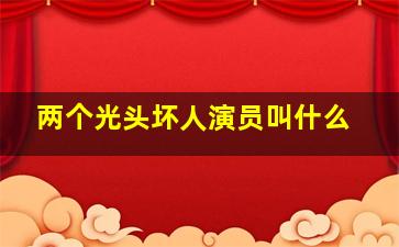 两个光头坏人演员叫什么