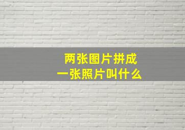 两张图片拼成一张照片叫什么