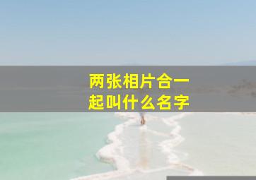 两张相片合一起叫什么名字