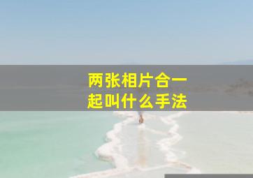 两张相片合一起叫什么手法