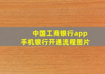 中国工商银行app手机银行开通流程图片