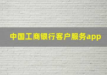 中国工商银行客户服务app