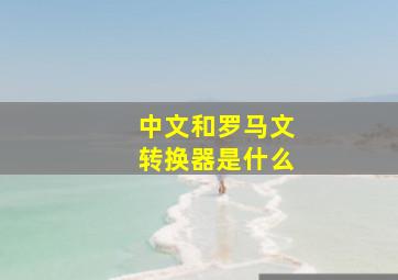 中文和罗马文转换器是什么