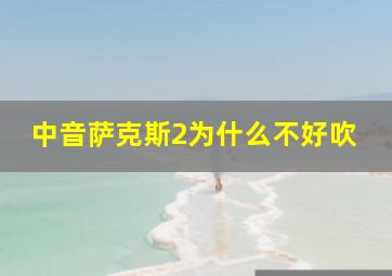 中音萨克斯2为什么不好吹