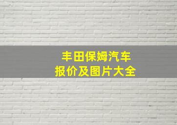 丰田保姆汽车报价及图片大全