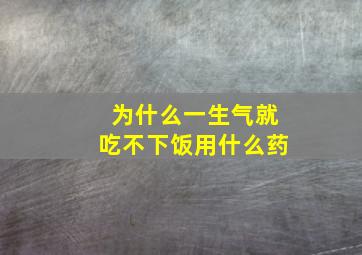 为什么一生气就吃不下饭用什么药