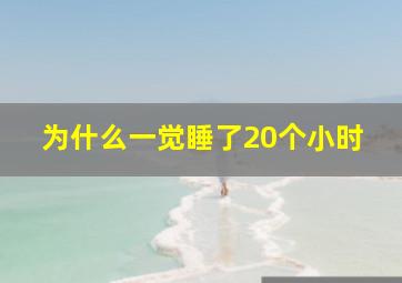 为什么一觉睡了20个小时