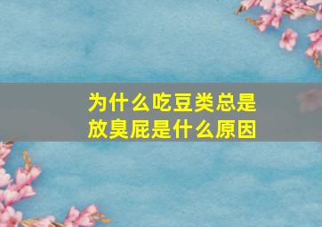 为什么吃豆类总是放臭屁是什么原因