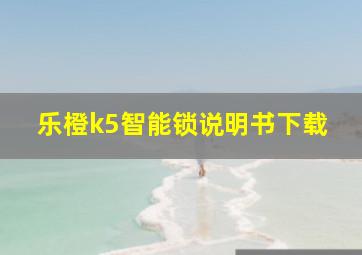 乐橙k5智能锁说明书下载