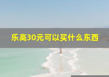 乐高30元可以买什么东西