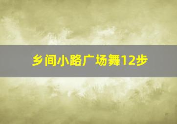 乡间小路广场舞12步