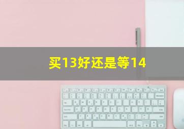 买13好还是等14