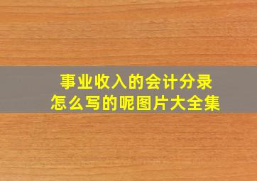 事业收入的会计分录怎么写的呢图片大全集