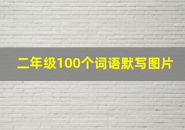 二年级100个词语默写图片