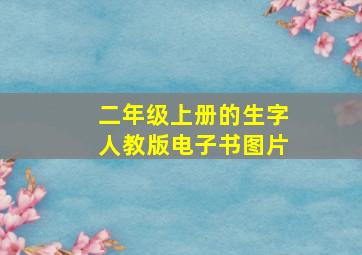 二年级上册的生字人教版电子书图片