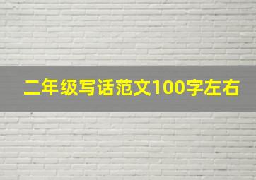 二年级写话范文100字左右