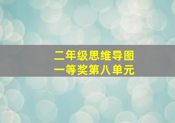 二年级思维导图一等奖第八单元