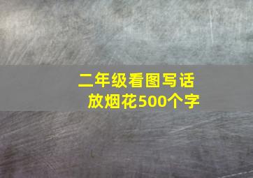 二年级看图写话放烟花500个字