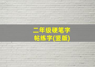 二年级硬笔字帖练字(竖版)