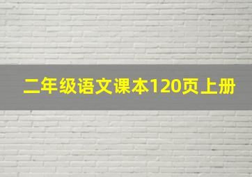 二年级语文课本120页上册