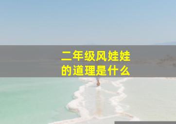 二年级风娃娃的道理是什么