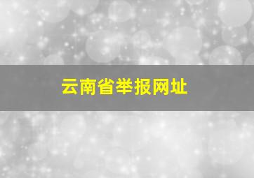 云南省举报网址