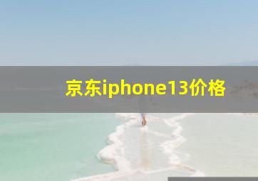 京东iphone13价格