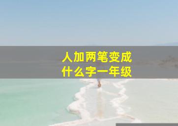 人加两笔变成什么字一年级