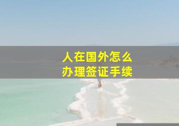 人在国外怎么办理签证手续